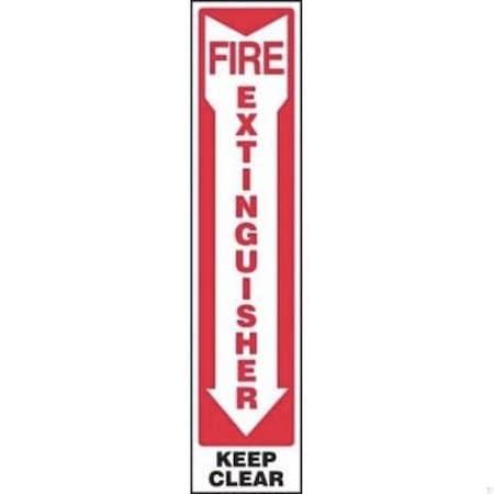 Accuform SAFETY SIGN FIRE EXTINGUISHER  KEEP MFXG584XL MFXG584XL